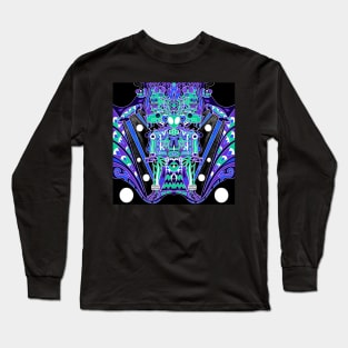 alien space craft in mayan dynamics in mictlan Long Sleeve T-Shirt